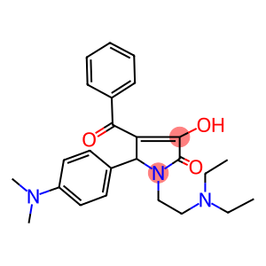 4-benzoyl-1-[2-(diethylamino)ethyl]-5-[4-(dimethylamino)phenyl]-3-hydroxy-1,5-dihydro-2H-pyrrol-2-one