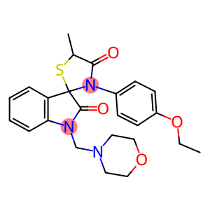 3'-(4-ethoxyphenyl)-5'-methyl-1-(4-morpholinylmethyl)-1,3-dihydrospiro(2H-indole-3,2'-[1,3]-thiazolidine)-2,4'-dione