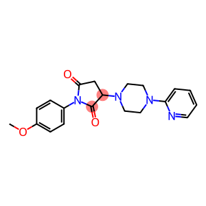 1-(4-methoxyphenyl)-3-[4-(2-pyridinyl)-1-piperazinyl]-2,5-pyrrolidinedione