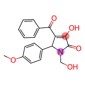 4-benzoyl-3-hydroxy-1-(hydroxymethyl)-5-(4-methoxyphenyl)-1,5-dihydro-2H-pyrrol-2-one