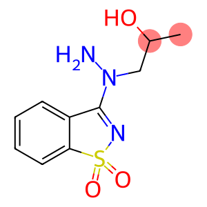 1-[1-(1,1-dioxido-1,2-benzothiazol-3-yl)hydrazinyl]propan-2-ol