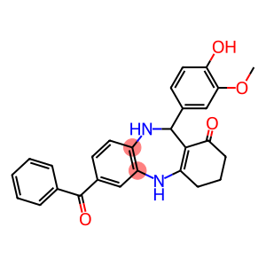 7-benzoyl-11-(4-hydroxy-3-methoxyphenyl)-2,3,4,5,10,11-hexahydro-1H-dibenzo[b,e][1,4]diazepin-1-one