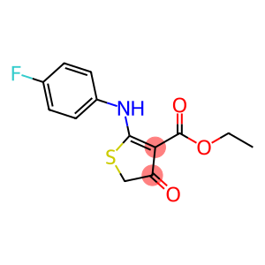 ethyl 2-(4-fluoroanilino)-4-oxothiophene-3-carboxylate