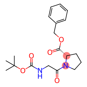 L-Proline, N-[(1,1-dimethylethoxy)carbonyl]glycyl-, phenylmethyl ester