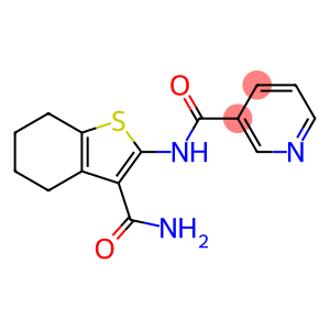 N-[3-(aminocarbonyl)-4,5,6,7-tetrahydro-1-benzothien-2-yl]nicotinamide