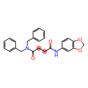 N1-(1,3-BENZODIOXOL-5-YL)-N4,N4-DIBENZYLSUCCINAMIDE