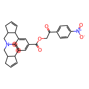 2-{4-nitrophenyl}-2-oxoethyl 3b,6,6a,7,9,9a,10,12a-octahydrocyclopenta[c]cyclopenta[4,5]pyrido[3,2,1-ij]quinoline-2-carboxylate