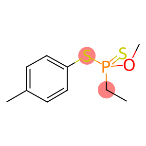 Ethyldithiophosphonic acid O-methyl S-(4-methylphenyl) ester