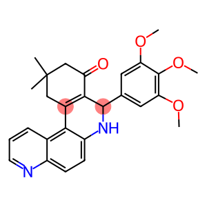 11,11-dimethyl-8-(3,4,5-trimethoxyphenyl)-8,10,11,12-tetrahydrobenzo[a][4,7]phenanthrolin-9(7H)-one