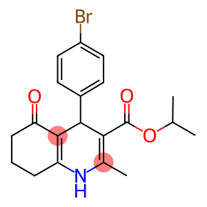 isopropyl 4-(4-bromophenyl)-2-methyl-5-oxo-1,4,5,6,7,8-hexahydroquinoline-3-carboxylate