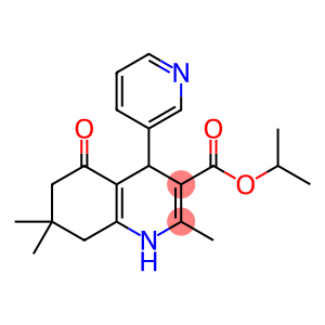 isopropyl 2,7,7-trimethyl-5-oxo-4-(pyridin-3-yl)-1,4,5,6,7,8-hexahydroquinoline-3-carboxylate