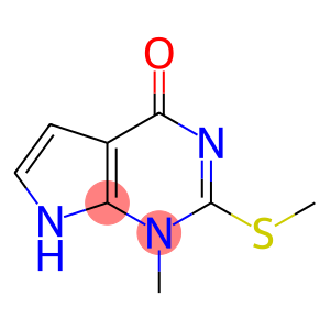 4H-Pyrrolo[2,3-d]pyrimidin-4-one,1,7-dihydro-1-methyl-2-(methylthio)-