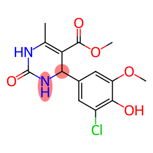 methyl 4-(3-chloro-4-hydroxy-5-methoxyphenyl)-6-methyl-2-oxo-1,2,3,4-tetrahydropyrimidine-5-carboxylate