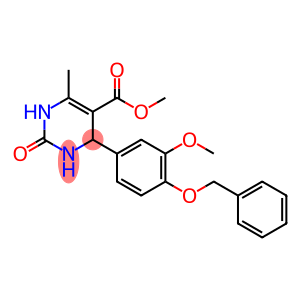 methyl 4-[4-(benzyloxy)-3-methoxyphenyl]-6-methyl-2-oxo-1,2,3,4-tetrahydro-5-pyrimidinecarboxylate