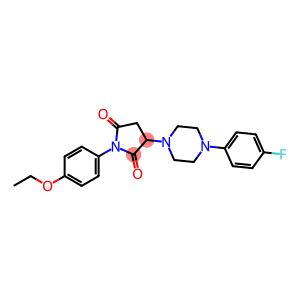 1-(4-ethoxyphenyl)-3-[4-(4-fluorophenyl)-1-piperazinyl]-2,5-pyrrolidinedione