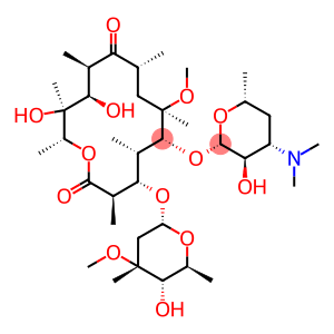 Erythromycin, 13-deethyl-13-methyl-6-O-methyl-