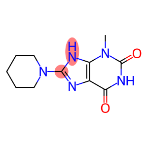 3-methyl-8-(1-piperidinyl)-7H-purine-2,6-dione