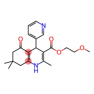 2-methoxyethyl 2,7,7-trimethyl-5-oxo-4-(3-pyridinyl)-1,4,5,6,7,8-hexahydro-3-quinolinecarboxylate