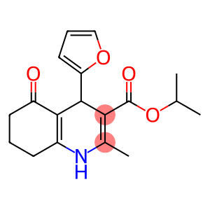 isopropyl 4-(2-furyl)-2-methyl-5-oxo-1,4,5,6,7,8-hexahydro-3-quinolinecarboxylate