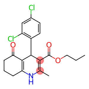 propyl 4-(2,4-dichlorophenyl)-2-methyl-5-oxo-1,4,5,6,7,8-hexahydroquinoline-3-carboxylate