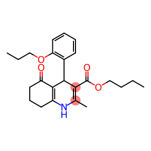 butyl 2-methyl-5-oxo-4-[2-(propyloxy)phenyl]-1,4,5,6,7,8-hexahydroquinoline-3-carboxylate