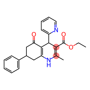 ethyl 2-methyl-5-oxo-7-phenyl-4-(pyridin-2-yl)-1,4,5,6,7,8-hexahydroquinoline-3-carboxylate
