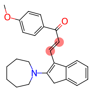 3-[2-(1-azepanyl)-1H-inden-3-yl]-1-(4-methoxyphenyl)-2-propen-1-one