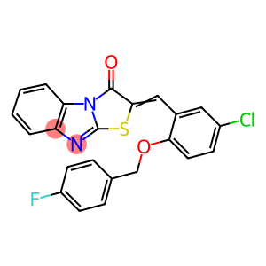 2-{5-chloro-2-[(4-fluorobenzyl)oxy]benzylidene}[1,3]thiazolo[3,2-a]benzimidazol-3(2H)-one