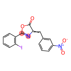 5(4H)-Oxazolone, 2-(2-iodophenyl)-4-[(3-nitrophenyl)methylene]-