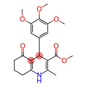 methyl 2-methyl-5-oxo-4-(3,4,5-trimethoxyphenyl)-1,4,5,6,7,8-hexahydro-3-quinolinecarboxylate