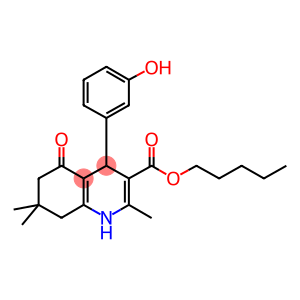 pentyl 4-(3-hydroxyphenyl)-2,7,7-trimethyl-5-oxo-1,4,5,6,7,8-hexahydro-3-quinolinecarboxylate