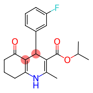 isopropyl 4-(3-fluorophenyl)-2-methyl-5-oxo-1,4,5,6,7,8-hexahydro-3-quinolinecarboxylate