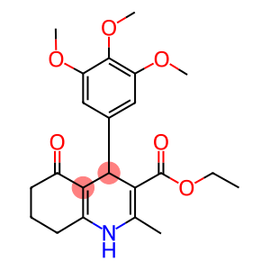 ethyl 2-methyl-5-oxo-4-(3,4,5-trimethoxyphenyl)-1,4,5,6,7,8-hexahydro-3-quinolinecarboxylate