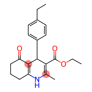 ethyl 4-(4-ethylphenyl)-2-methyl-5-oxo-1,4,5,6,7,8-hexahydro-3-quinolinecarboxylate