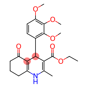 ethyl 2-methyl-5-oxo-4-[2,3,4-tris(methyloxy)phenyl]-1,4,5,6,7,8-hexahydroquinoline-3-carboxylate