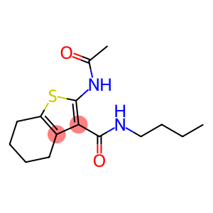 Benzo[b]thiophene-3-carboxamide, 2-(acetylamino)-N-butyl-4,5,6,7-tetrahydro-