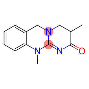 2H-Pyrimido[2,1-b]quinazolin-2-one, 3,4,6,11-tetrahydro-3,11-dimethyl-