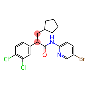 N-(5-bromo-pyridin-2-yl)-3-cyclopentyl-2(R)-(3,4-dichloro-phenyl)-propionamide