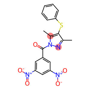 1-{3,5-bisnitrobenzoyl}-3,5-dimethyl-4-(phenylsulfanyl)-1H-pyrazole