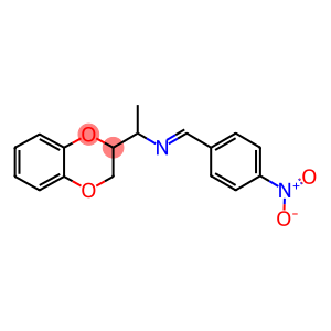 1-(2,3-dihydro-1,4-benzodioxin-2-yl)-N-(4-nitrobenzylidene)ethanamine