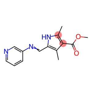 1H-Pyrrole-3-carboxylicacid,2,4-dimethyl-5-[(3-pyridinylimino)methyl]-,methylester(9CI)