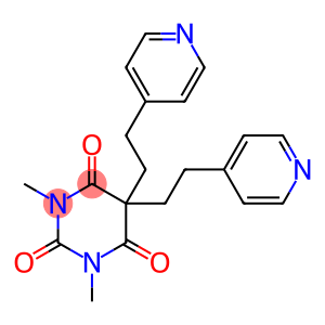 1,3-dimethyl-5,5-bis[2-(4-pyridinyl)ethyl]-2,4,6(1H,3H,5H)-pyrimidinetrione