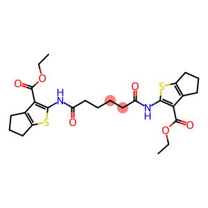 diethyl 2,2'-[(1,6-dioxo-1,6-hexanediyl)di(imino)]bis(5,6-dihydro-4H-cyclopenta[b]thiophene-3-carboxylate)