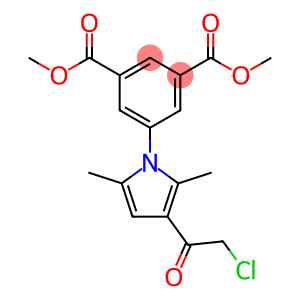 dimethyl 5-(3-(2-chloroacetyl)-2,5-dimethyl-1H-pyrrol-1-yl)isophthalate