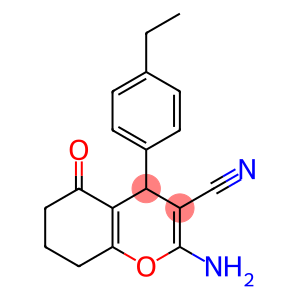 2-amino-4-(4-ethylphenyl)-5-oxo-5,6,7,8-tetrahydro-4H-chromene-3-carbonitrile