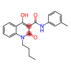 1-butyl-4-hydroxy-N-(3-methylphenyl)-2-oxo-1,2-dihydro-3-quinolinecarboxamide