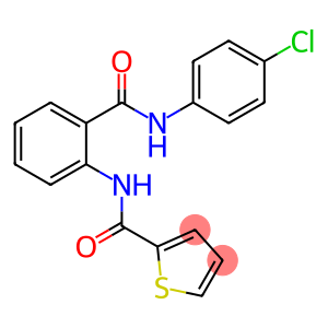 N-{2-[(4-chlorophenyl)carbamoyl]phenyl}thiophene-2-carboxamide