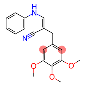 3-ANILINO-2-(3,4,5-TRIMETHOXYBENZYL) ACRYLONITRILE (25 MG) (AS)