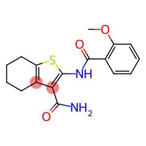 Benzo[b]thiophene-3-carboxamide, 4,5,6,7-tetrahydro-2-[(2-methoxybenzoyl)amino]-