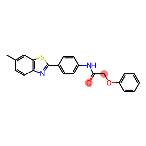 N-[4-(6-methyl-1,3-benzothiazol-2-yl)phenyl]-2-phenoxyacetamide